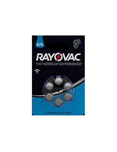 RAYOVAC ZINC AIR KNOOPCEL 1.45 V - 630 mAh 4600.745.416 (6 st./bl)