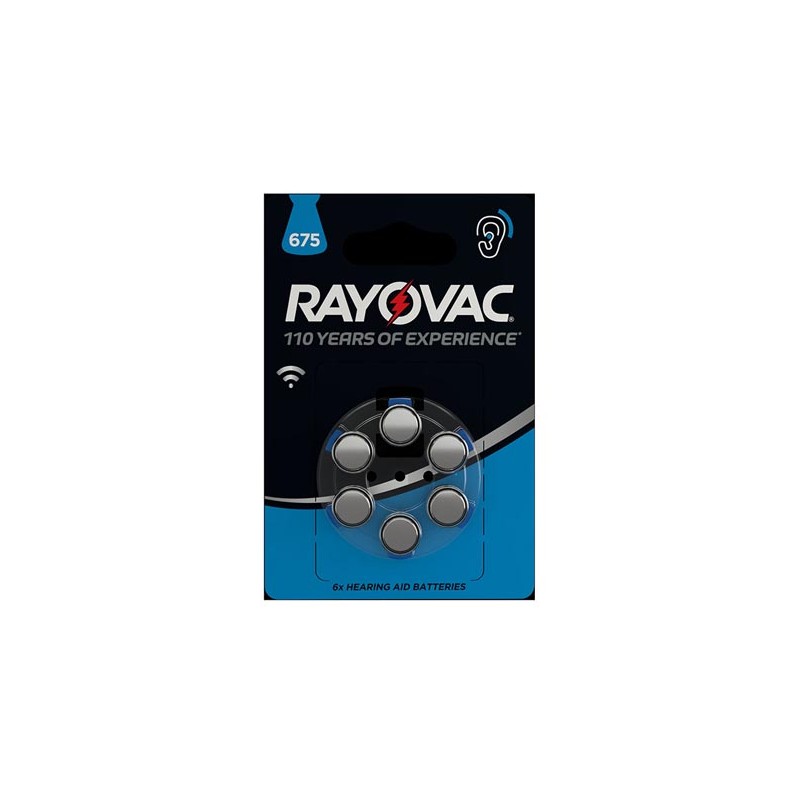 ZINC AIR CEL RAYOVAC 1.45 V - 630 mAh 4600.745.416 (6 pcs/bl)