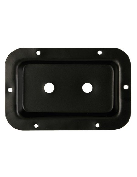 CUVETTE, NOIR METALLIQUE, 89 x 136mm, DEUX TROUS