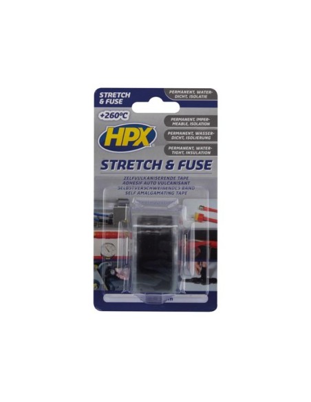 Selbstverschweissendes 'stretch & fuse' isolierband - schwarz - 25 mm x 3 m