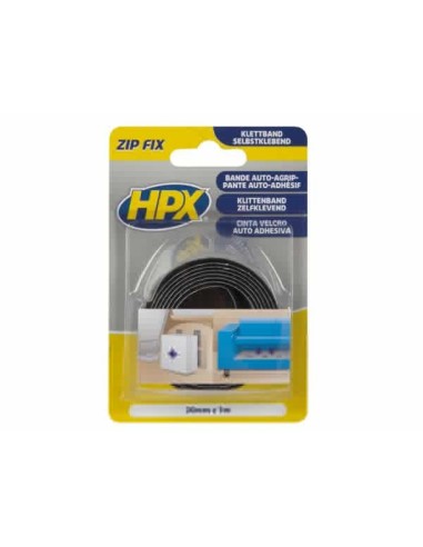 Zip fix (hooks) - 20mm x 1m + zip fix (loops) - 20mm x 1m