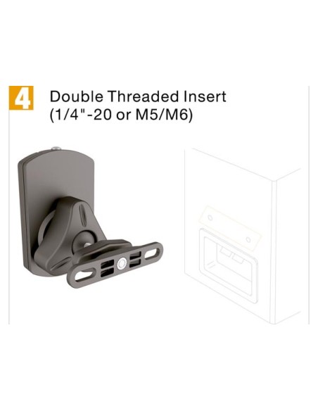 SUPPORT MURAL UNIVERSEL POUR ENCEINTE (1 PAIRE)