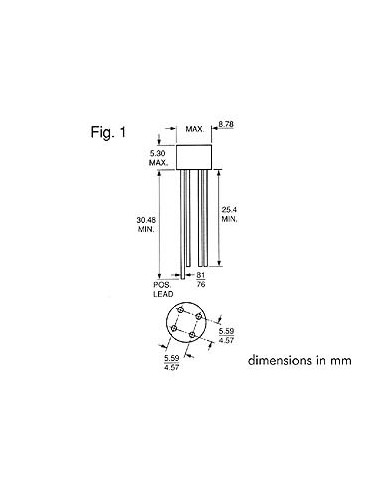 PUENTE RECTIFICADOR 1000V-1.5A (110B10)