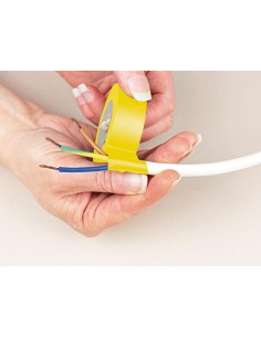 NITTO - RUBAN ADHESIF ISOLANT - JAUNE - 19 mm x 10 m 2