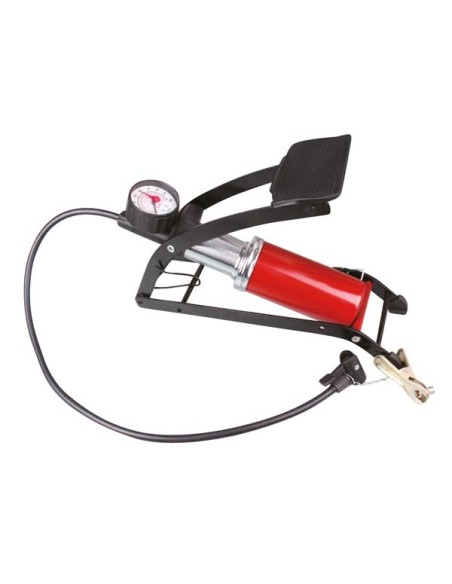FOOT PUMP WITH PRESSURE GAUGE