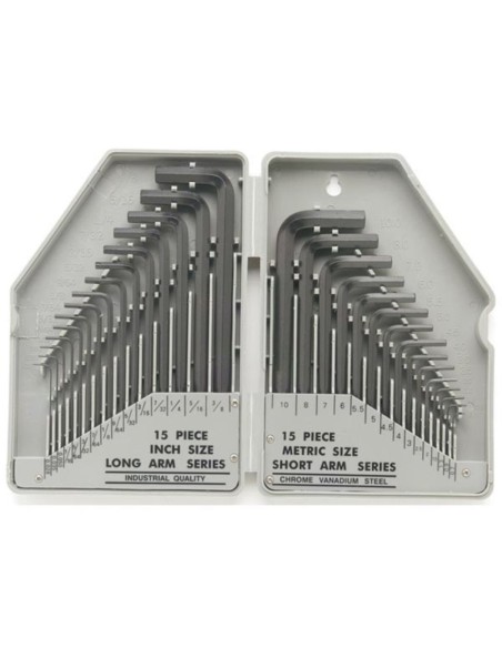 SAE/M INBUSSLEUTELSET - 30-DELIG