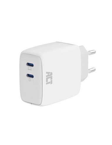 USB-C Charger 65W 2-port with Power Delivery PPS and GaNFast