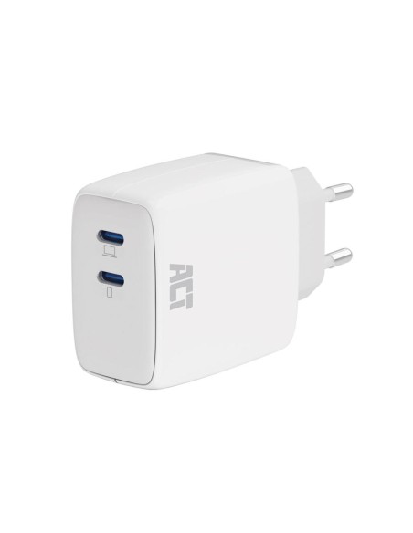 USB-C Charger 65W 2-port with Power Delivery PPS and GaNFast