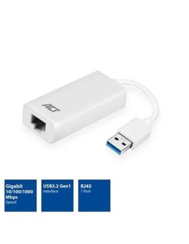 Adaptador de red Gigabit, USB 3.2 Gen1