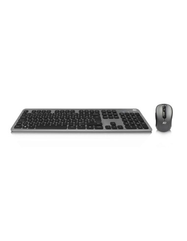 WirelessKeyboard und Maus Set, USB-C/USB-A Kombi-Empfänger - Azerty