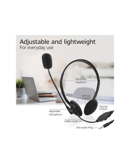 Headset with 3.5mm audio jack