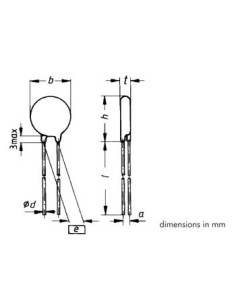 VDR 250VCA/320VCC PAS 10mm 2