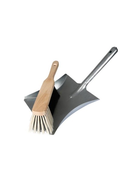 METAL DUST PAN WITH BRUSH