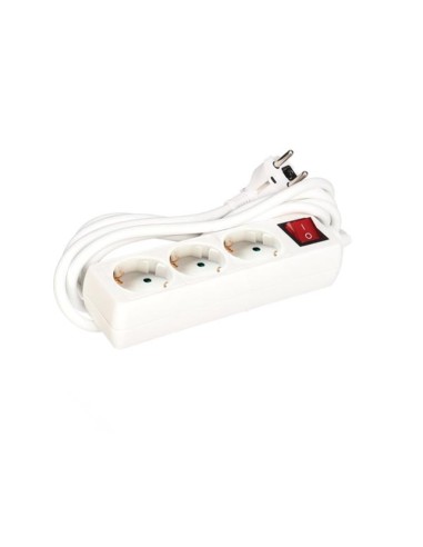 3-WAY SOCKET-OUTLET WITH SWITCH - SCHUKO