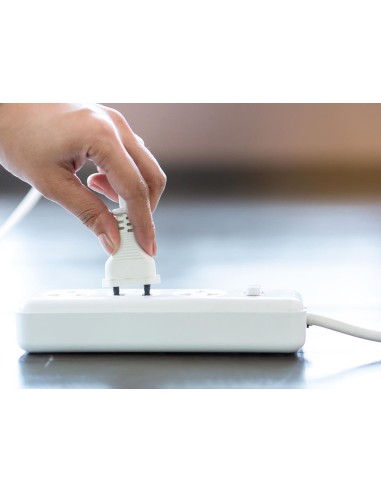 POWER CORD WHITE CEE 7/16 "Europlug"+ C7 L 1.8...