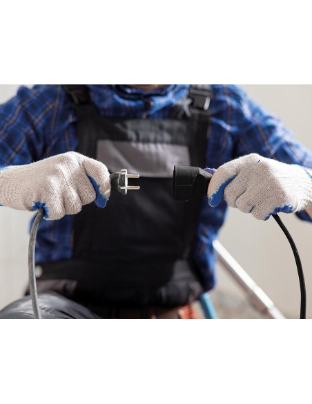 EXTENSION CABLE 3 m - BLACK - GERMAN SOCKET