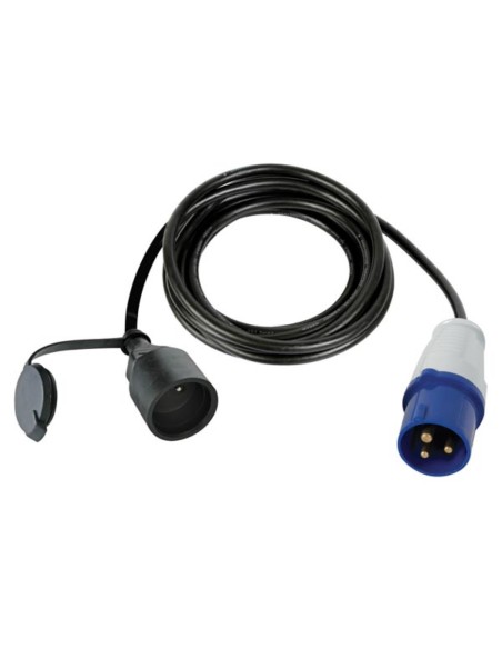 CÂBLE ADAPTATEUR AVEC PRISE SCHUKO VERS FICHE CEE - 3 m - TERRE ALLEMANDE