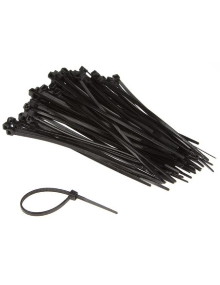 NYLON-KABELBINDER-SET - 2.5 mm x 100 mm - SCHWARZ (100-tlg.)