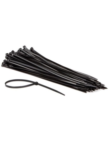 NYLON CABLE TIE SET - 4.8 x 300 mm - BLACK (100 pcs)