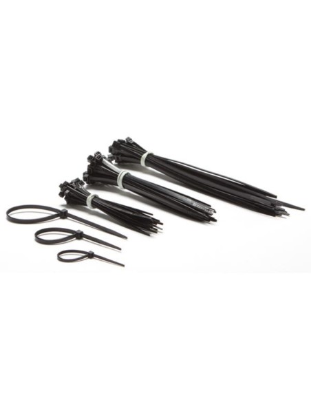 NYLON-KABELBINDER-SET - SCHWARZ (75-tlg.)
