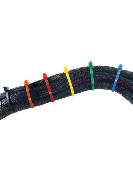 NYLON CABLE TIE SET - VARIOUS COLOURS (300 pcs)