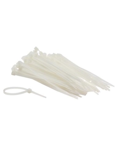 NYLON CABLE TIE SET - 2.5 x 100 mm - WHITE (100 pcs)