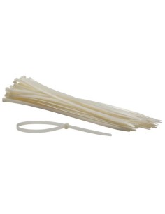 NYLON CABLE TIE SET - 8.8 x 500 mm - WHITE (100 pcs)