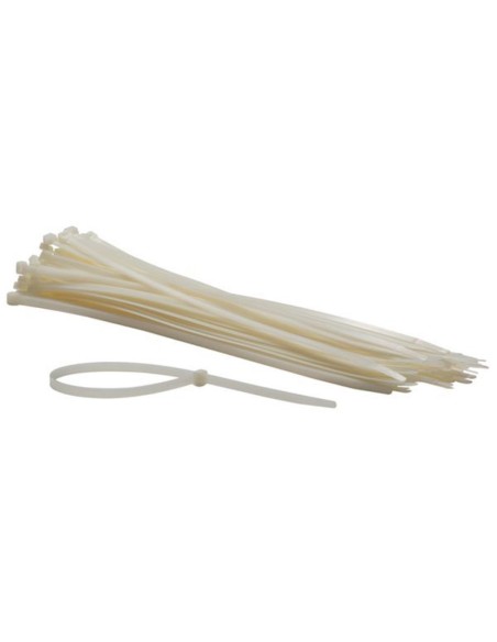 NYLON CABLE TIE SET - 8.8 x 500 mm - WHITE (100 pcs)
