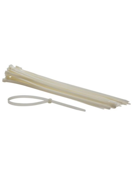 NYLON CABLE TIE SET - 8.8 x 500 mm - WHITE (50 pcs)