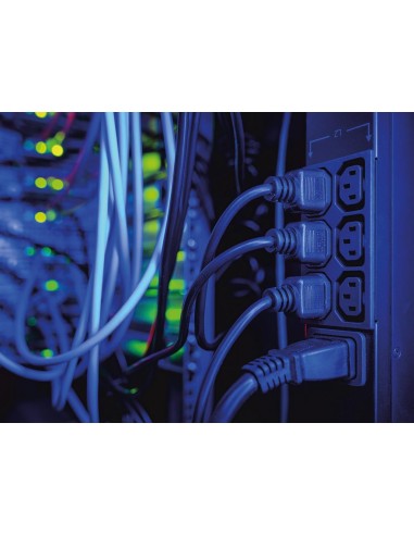 CÂBLE D'ALIMENTATION - NOIR - CEE 7/7 90° + C13...