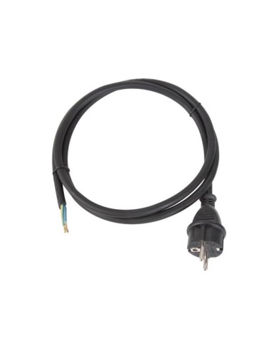 CABLE DE ALIMENTACIÓN - DE GOMA - 1.5 m - 3G1.5 - CEE 7/7 PLUG - CABLE, EXTREMO DESNUDO