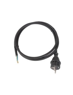 POWER CORD -RUBBER - 1.5 m - 3G2.5 - CEE 7/7 PLUG TO OPEN...
