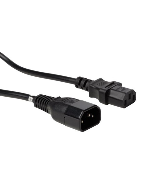 VOEDINGSKABEL ZWART C14 + C13 L 1.8 m H05VV-F 3G1.00 mm²