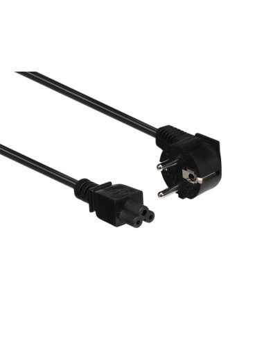 POWER CORD BLACK CEE 7/7 90° + C5 L 1.8 m H05VV-F 3G0.75 mm²