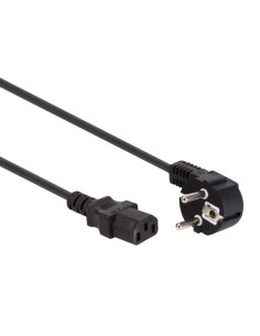 VOEDINGSKABEL ZWART CEE 7/7 90° + C13 L 2.5 m H05VV-F...
