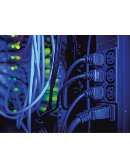 CÂBLE D'ALIMENTATION NOIR CEE 7/7 90° + C13 L 2.5 m H05VV-F 3G1.0 mm²