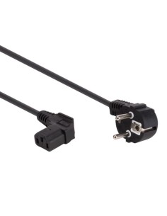 VOEDINGSKABEL ZWART CEE 7/7 90° + C13 90° L 2.5 m H05VV-F...