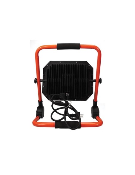 PROJECTEUR DE CHANTIER PORTABLE À LED - PLIANT - 50 W - 4000 K - câble de 1.5 m + fiche EU