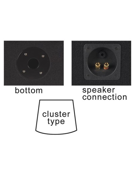 2-WAY SPEAKER - 8" - FULL GRID - 300 W - BLACK