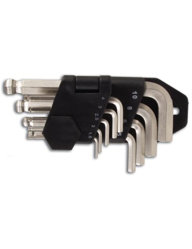 BALLPOINT HEX KEY WRENCH SET - 9 pcs