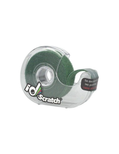 Klittenband - rol 2m x 2cm - donkergroene kleur