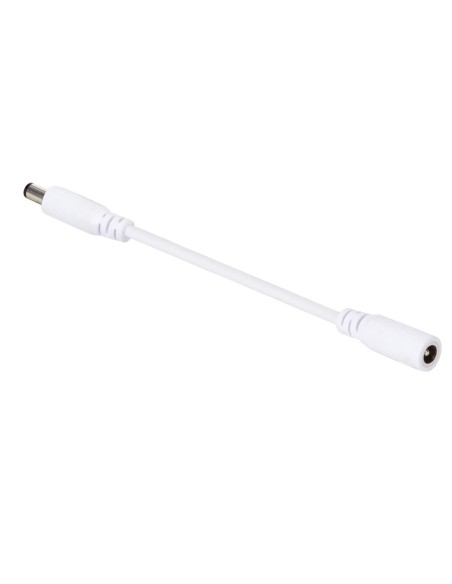 VERLÄNGERUNGSKABEL MIT DC-STECKER/-BUCHSE - 2 m - WEIß