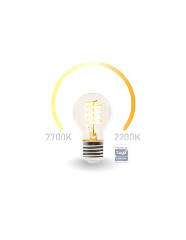 SMART WIFI FILAMENT BULB - WARM WHITE & INTENSE WARM WHITE - E27 - A60