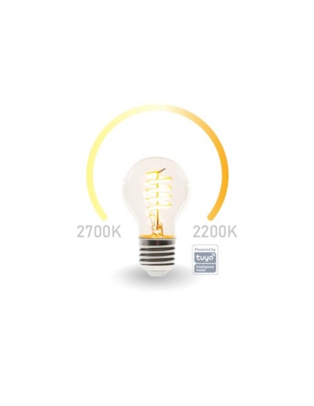 AMPOULE LED WIFI SMART - BLANC CHAUD & BLANC CHAUD INTENSE - E27 - A60