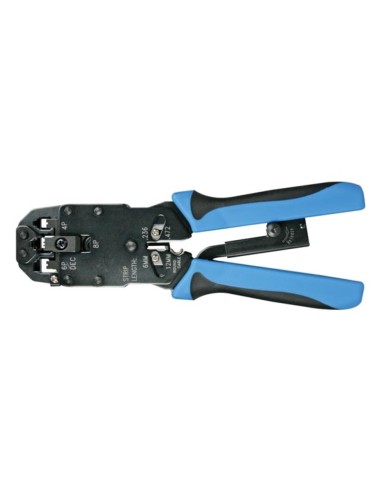 PROFESSIONELLE CRIMPZANGE FÜR WESTERNSTECKER 4P4C (RJ10), 6P4C (RJ11), 8P8C (RJ45), DEC