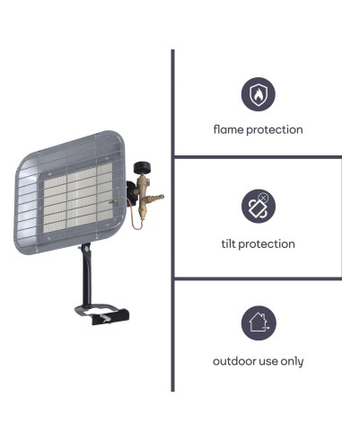 CHAUFFAGE RADIANT AU GAZ - 4500 W