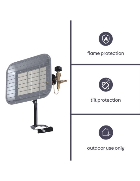 CHAUFFAGE RADIANT AU GAZ - 4500 W
