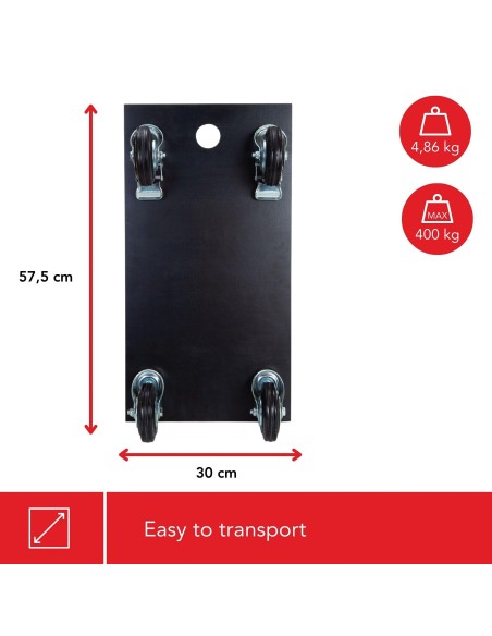 TRANSPORT-ROLLER - 575 x 300 mm - MAX. TRAGKRAFT 400 kg