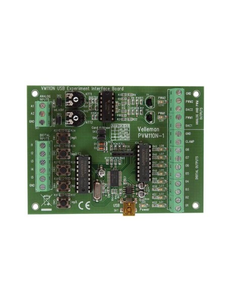 CARTE INTERFACE USB D'EXPÉRIMENTATION