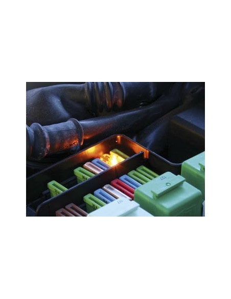 FUSIBLE AUTOMOBILE AVEC VOYANT LUMINEUX (10A - ROUGE)